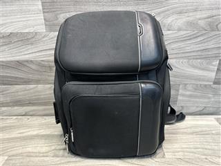 TUMI Arrivé Barker Backpack Black Nylon Leather Trim